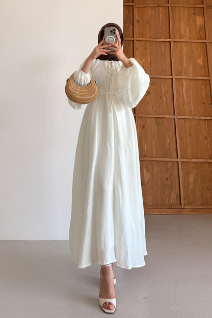 Ales Shoulder Lace Shirt Ecru