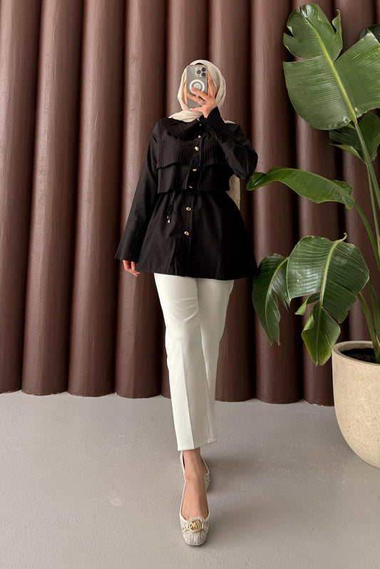 Ales Shoulder Lace Shirt Ecru