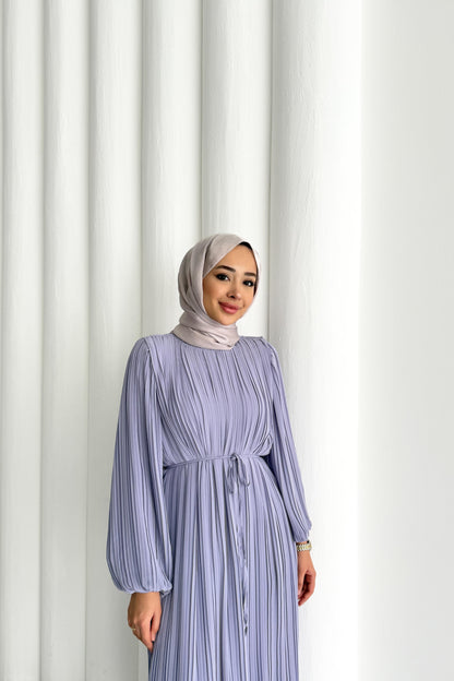 Seyran Pleated Dress Beige