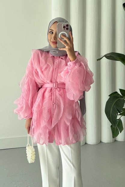 Ales Shoulder Lace Shirt Ecru