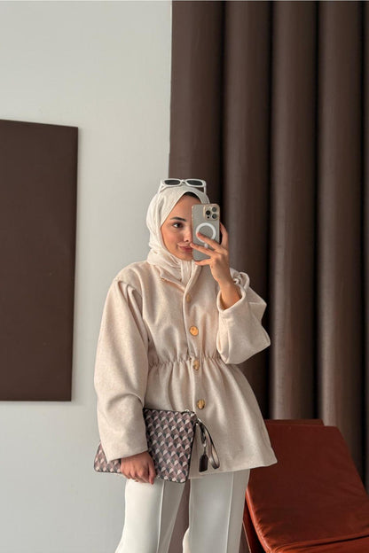 Ajda Pleated Skirt Set Petrol