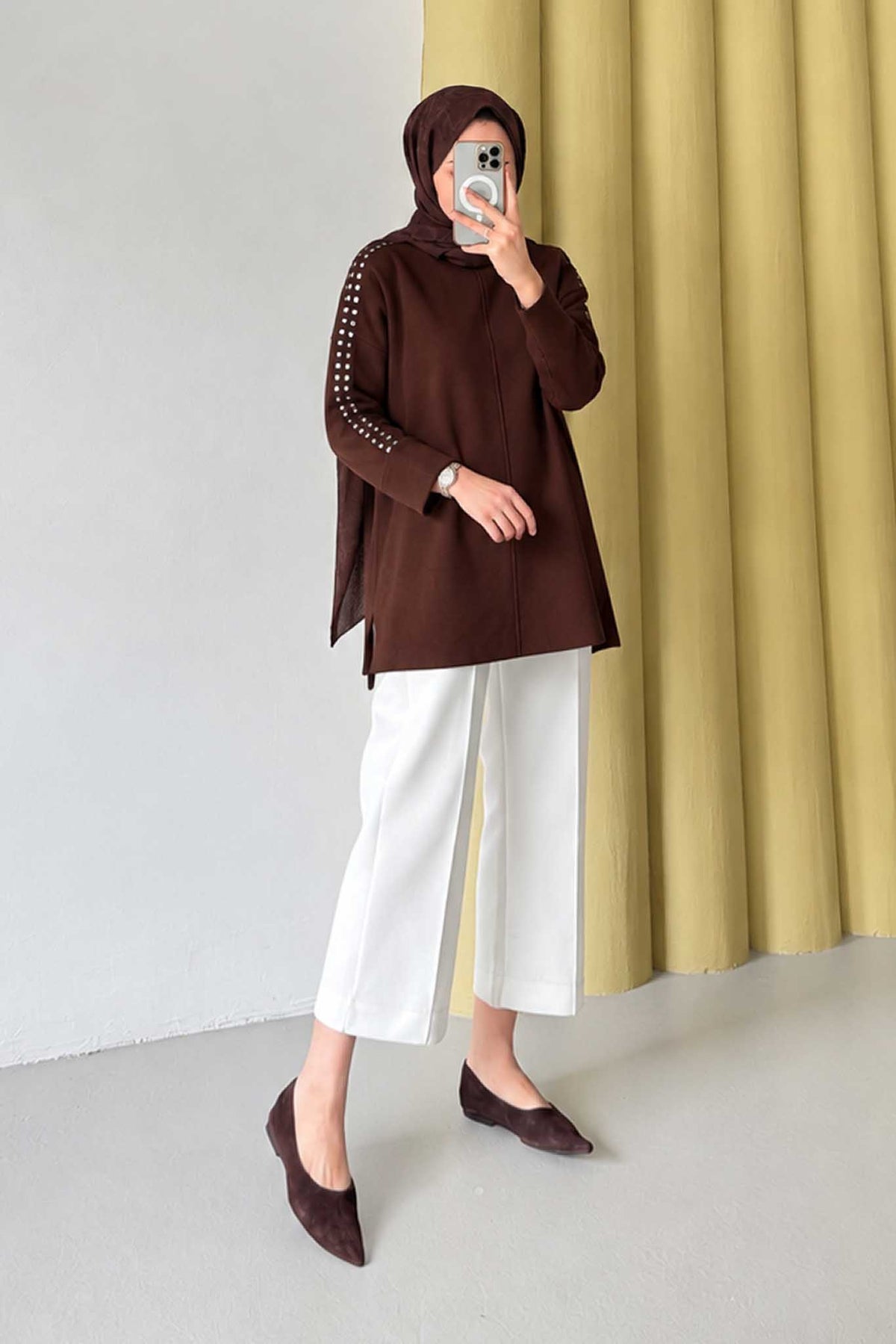 Ajda Pleated Skirt Set Petrol
