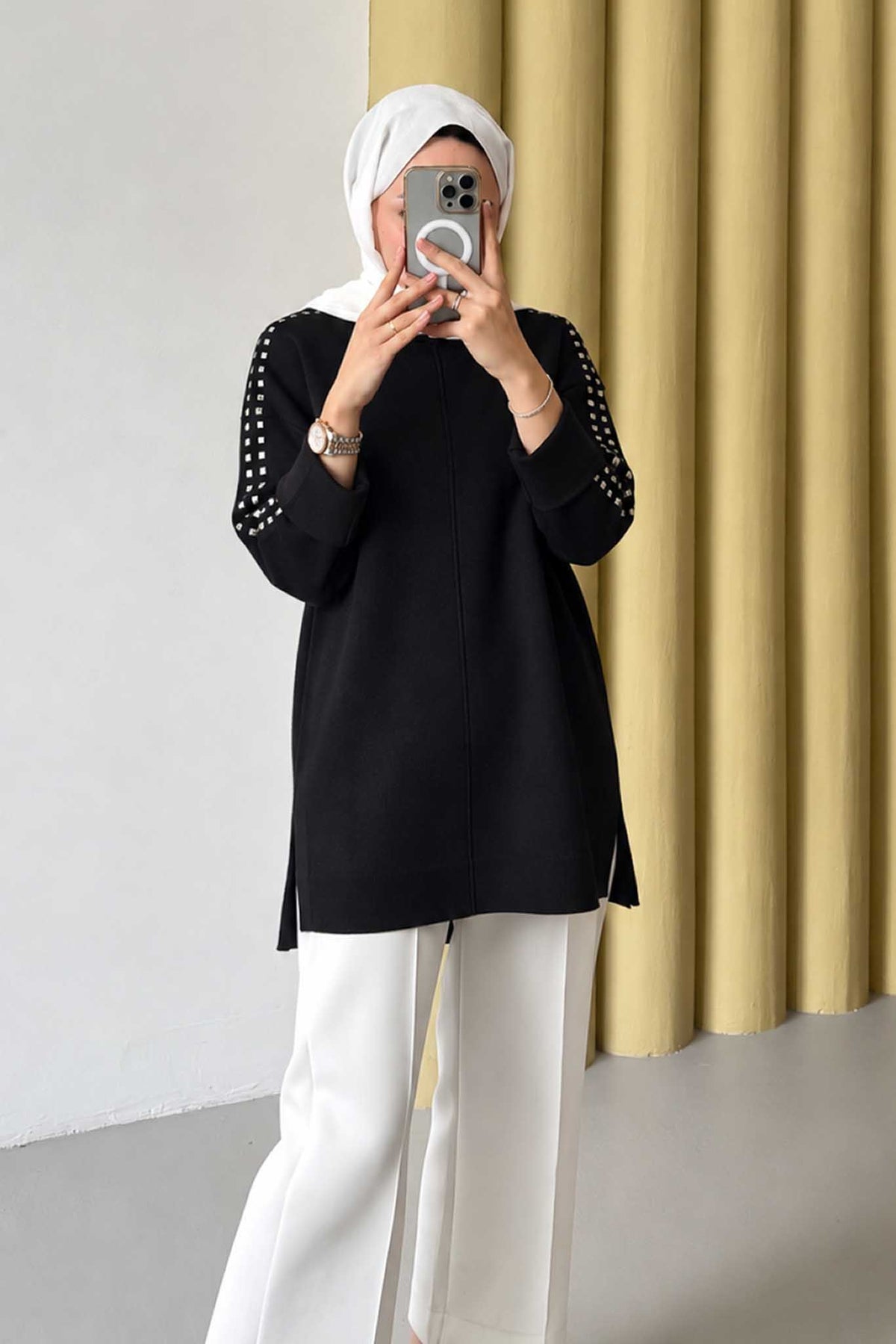 Ajda Pleated Skirt Set Petrol