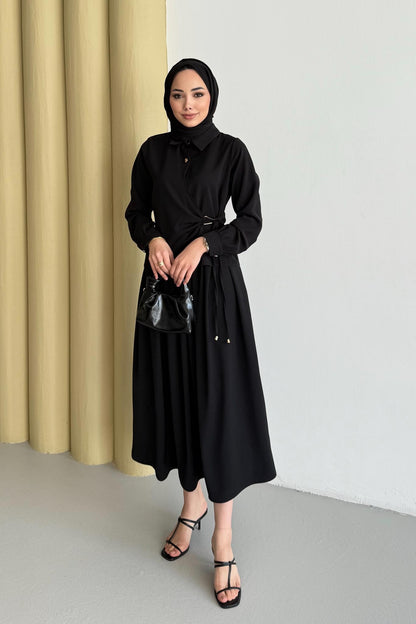 V Tokalı Takım Siyah