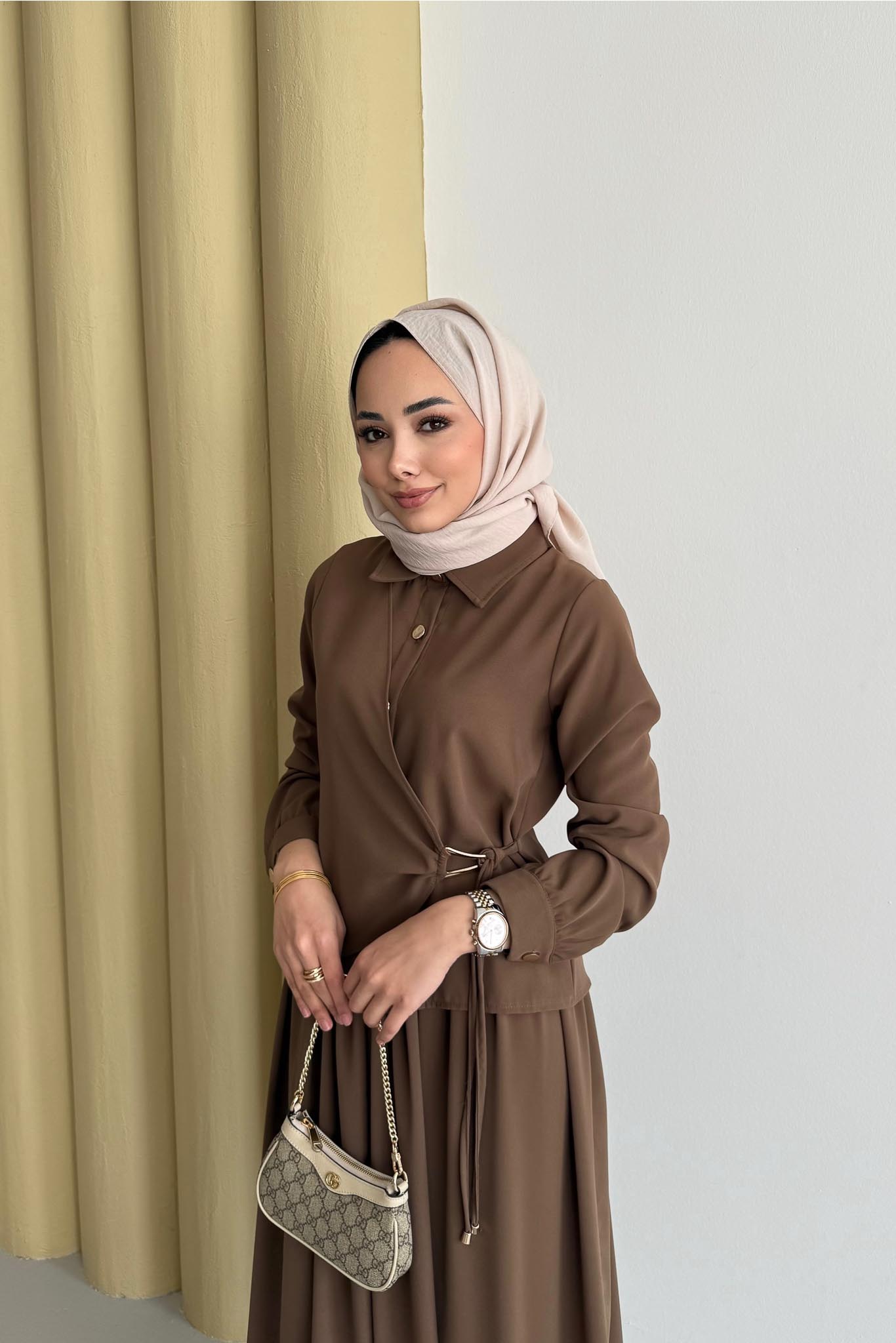 Ajda Pleated Skirt Set Petrol