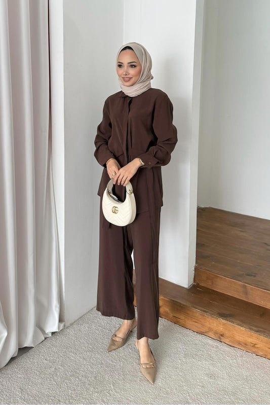 West Tokalı Takım Kahverengi