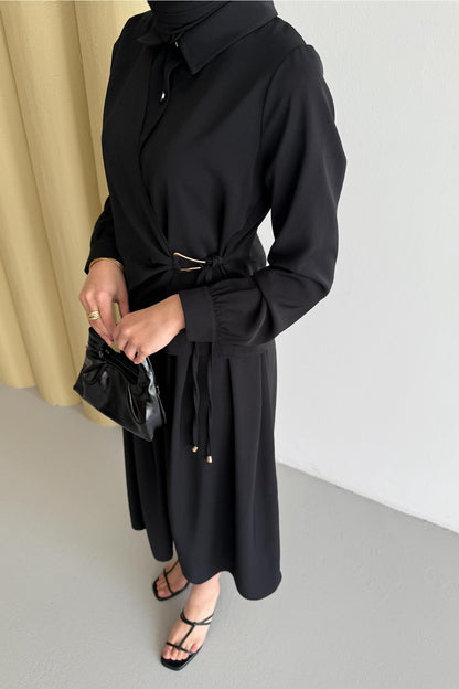 V Tokalı Takım Siyah