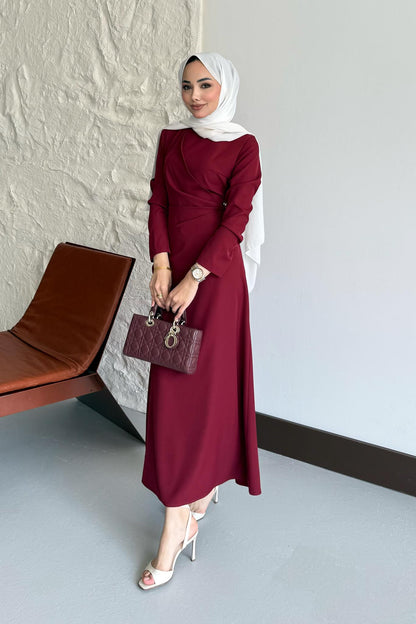Ajda Pleated Skirt Set Petrol