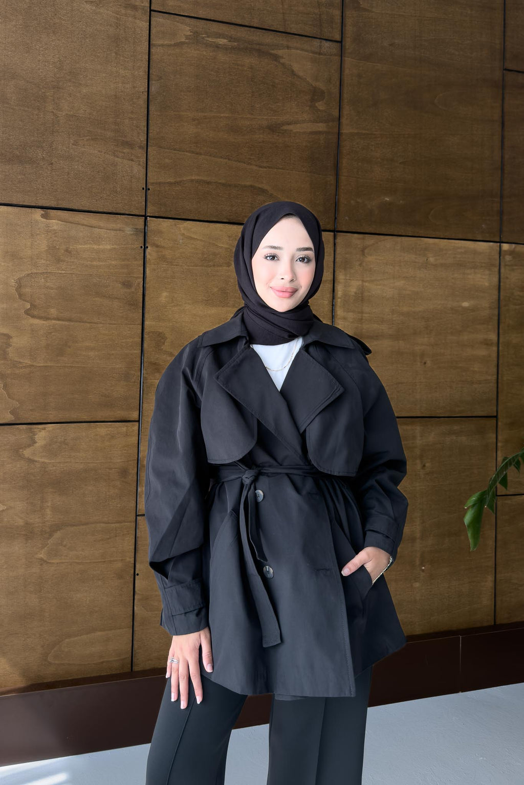 Anna Trençkot Siyah