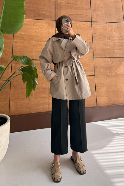 Prime Trench Coat Oil Green