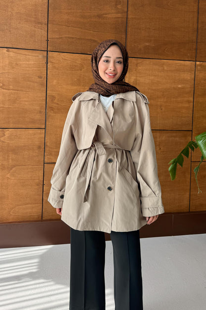 Prime Trench Coat Oil Green