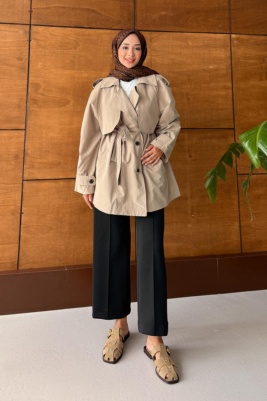 Prime Trench Coat Oil Green
