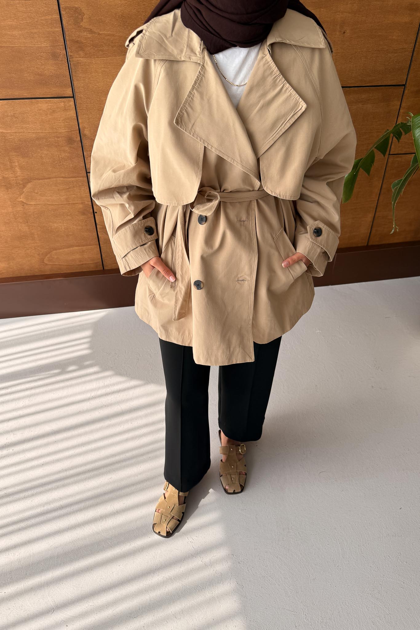 Prime Trench Coat Oil Green