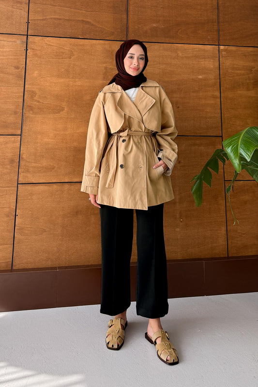 Prime Trench Coat Oil Green