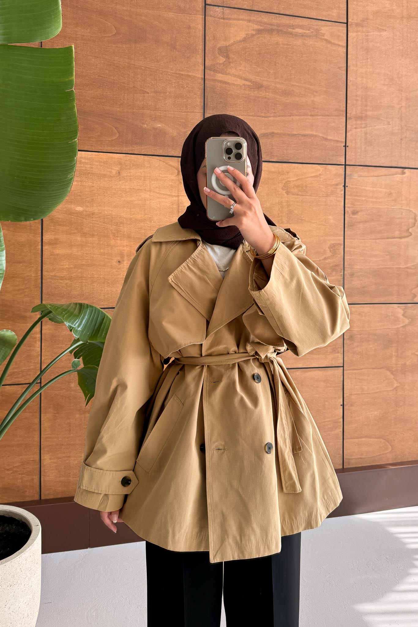 Prime Trench Coat Oil Green