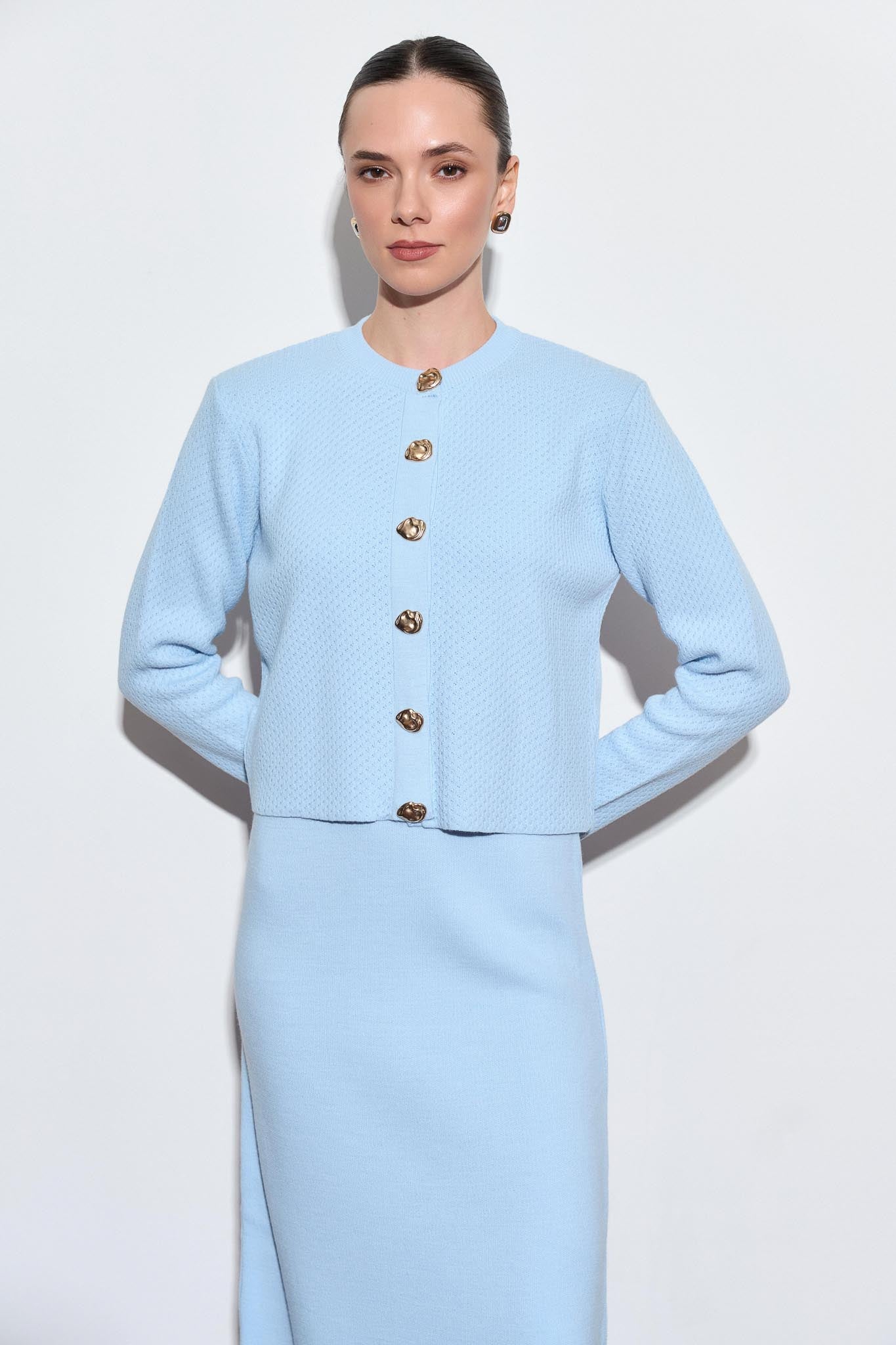 Jessica Knit Dress Saxe
