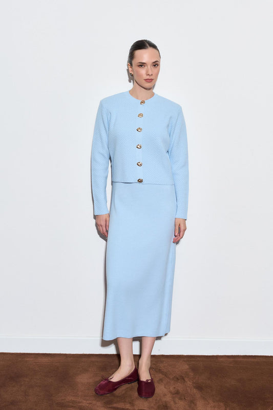 Jessica Knit Dress Saxe