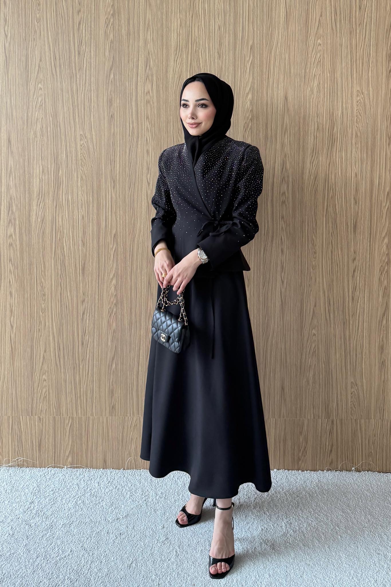 Moon Light Takım Siyah