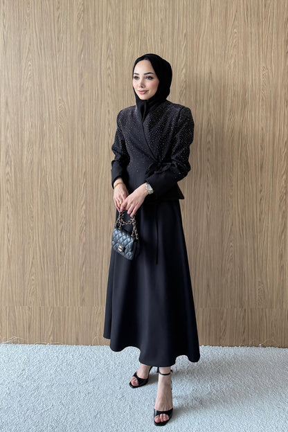 Moon Light Takım Siyah