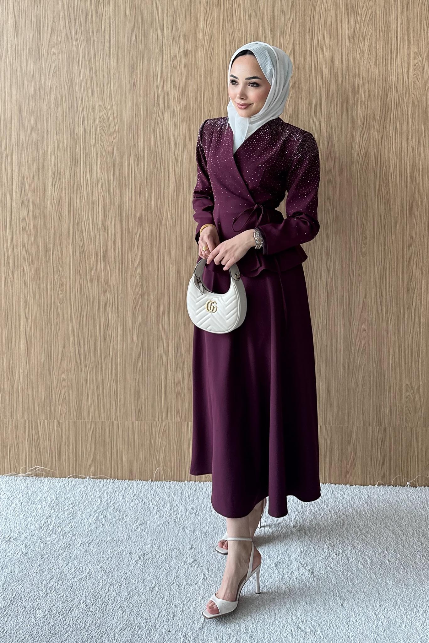 Moon Light Takım Mürdüm