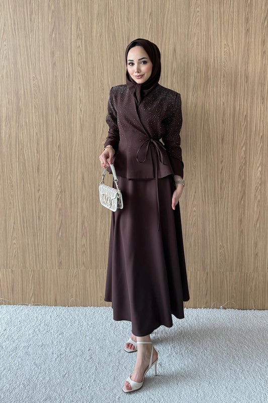 Moon Light Takım Kahverengi