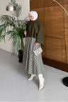 Tied Linen Skirt Beige