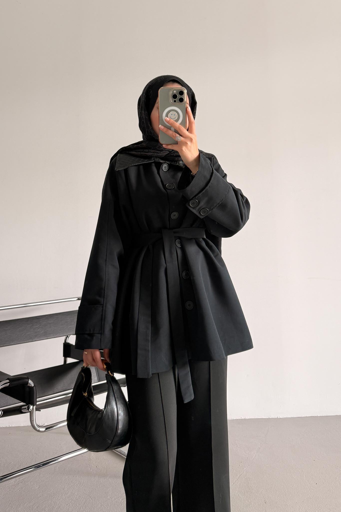 Ajda Pleated Skirt Set Petrol
