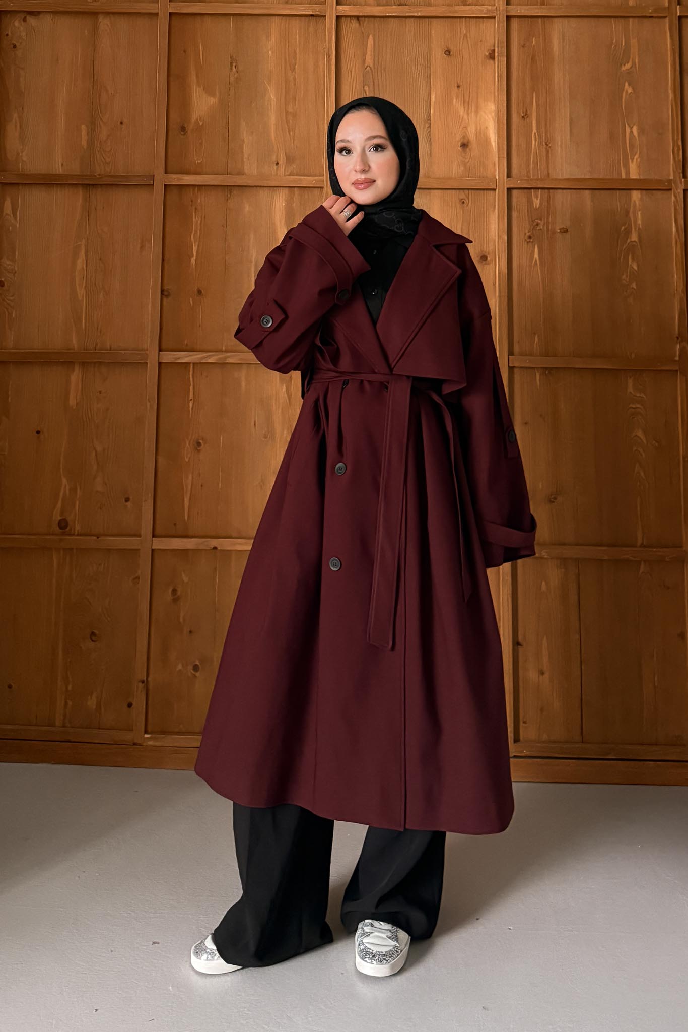 Prime Trench Coat Oil Green