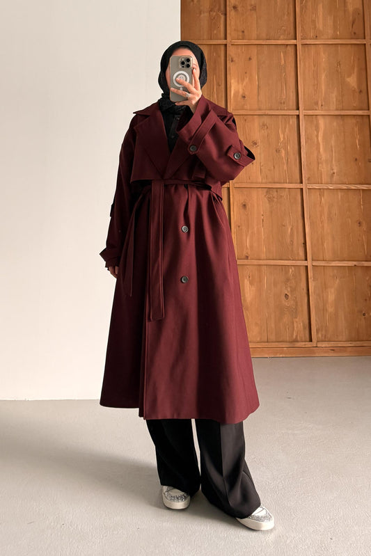 Prime Trench Coat Oil Green