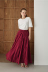 Tied Linen Skirt Beige