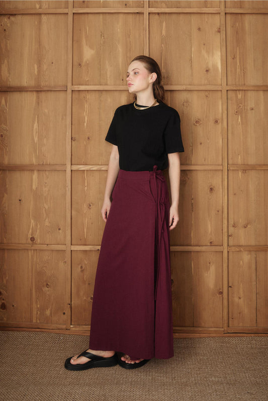 Valver Keten Etek Bordo