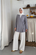 Mati Bağlamalı Kimono Gri