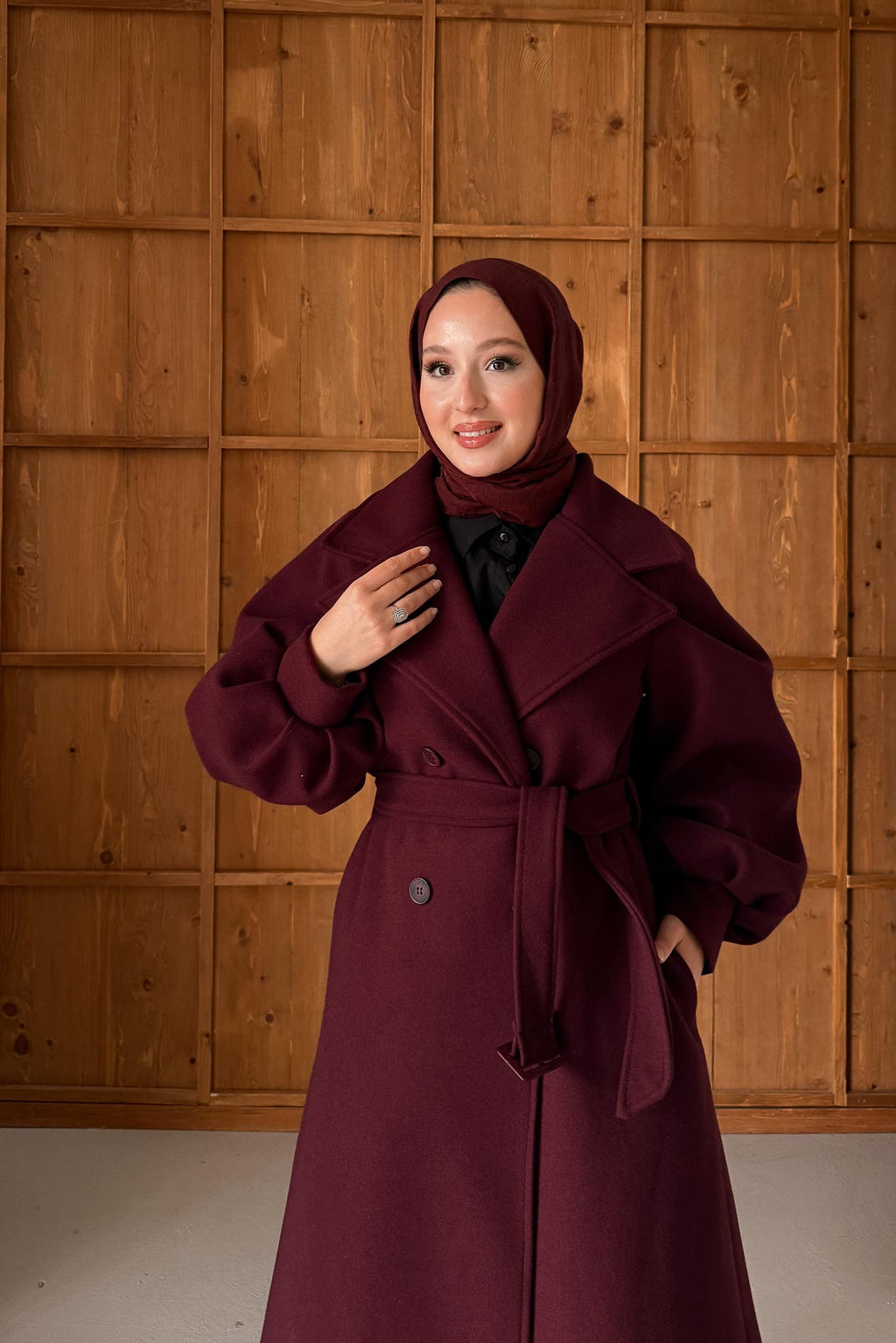 Zr Balon Kollu Kaban Bordo