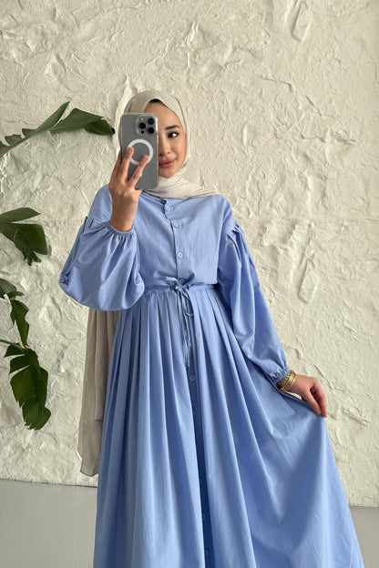 Ajda Pleated Skirt Set Petrol