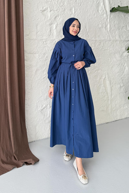 Ajda Pleated Skirt Set Petrol