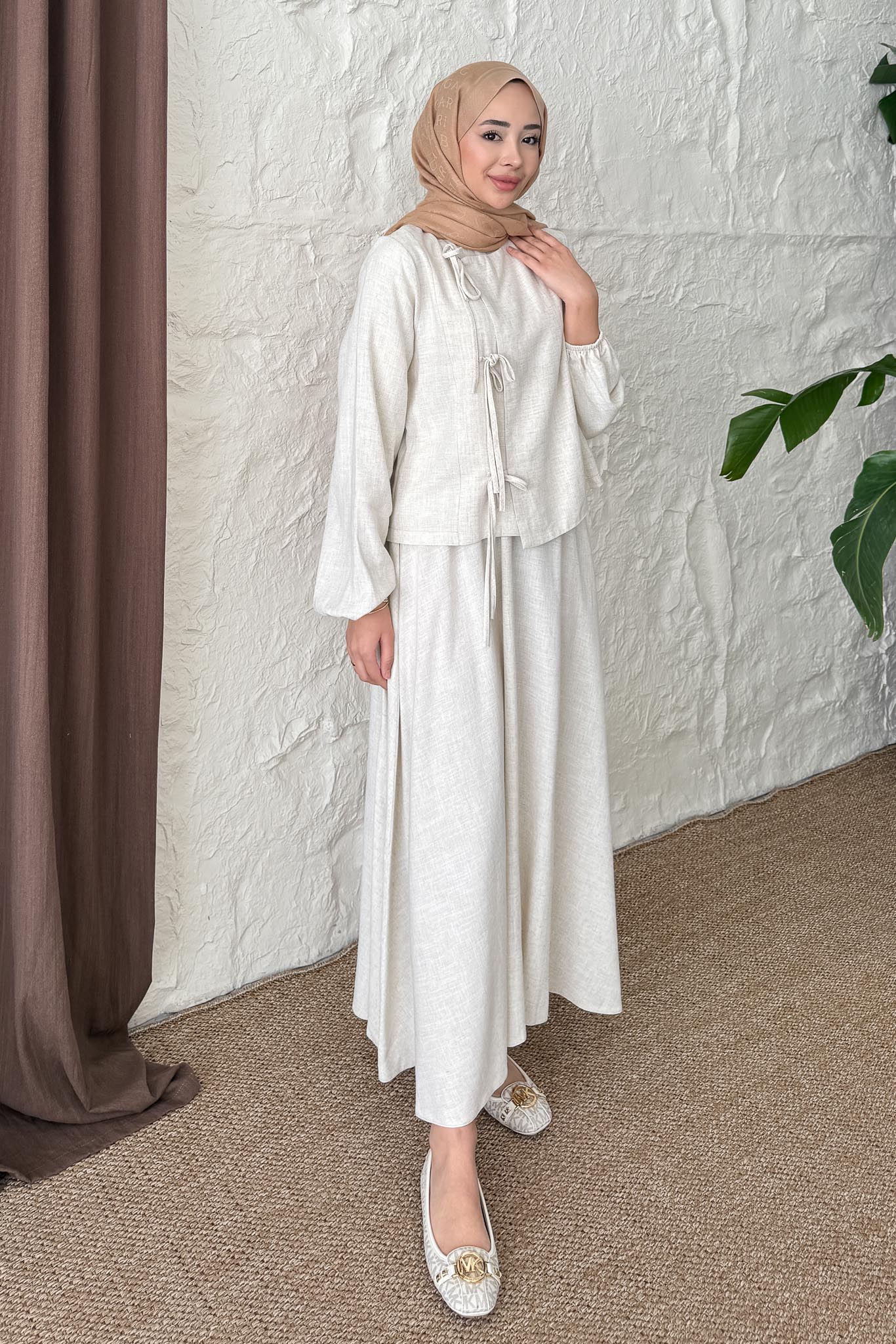 Ales Shoulder Lace Shirt Ecru