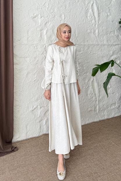 Ales Shoulder Lace Shirt Ecru