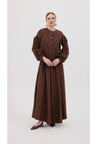 Seyran Pleated Dress Beige