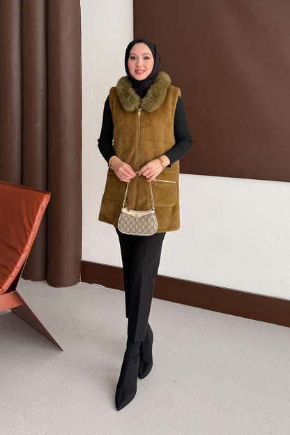 Ajda Pleated Skirt Set Petrol