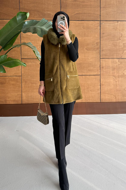 Ajda Pleated Skirt Set Petrol