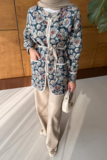 Axer Jacquard Jacket Gold