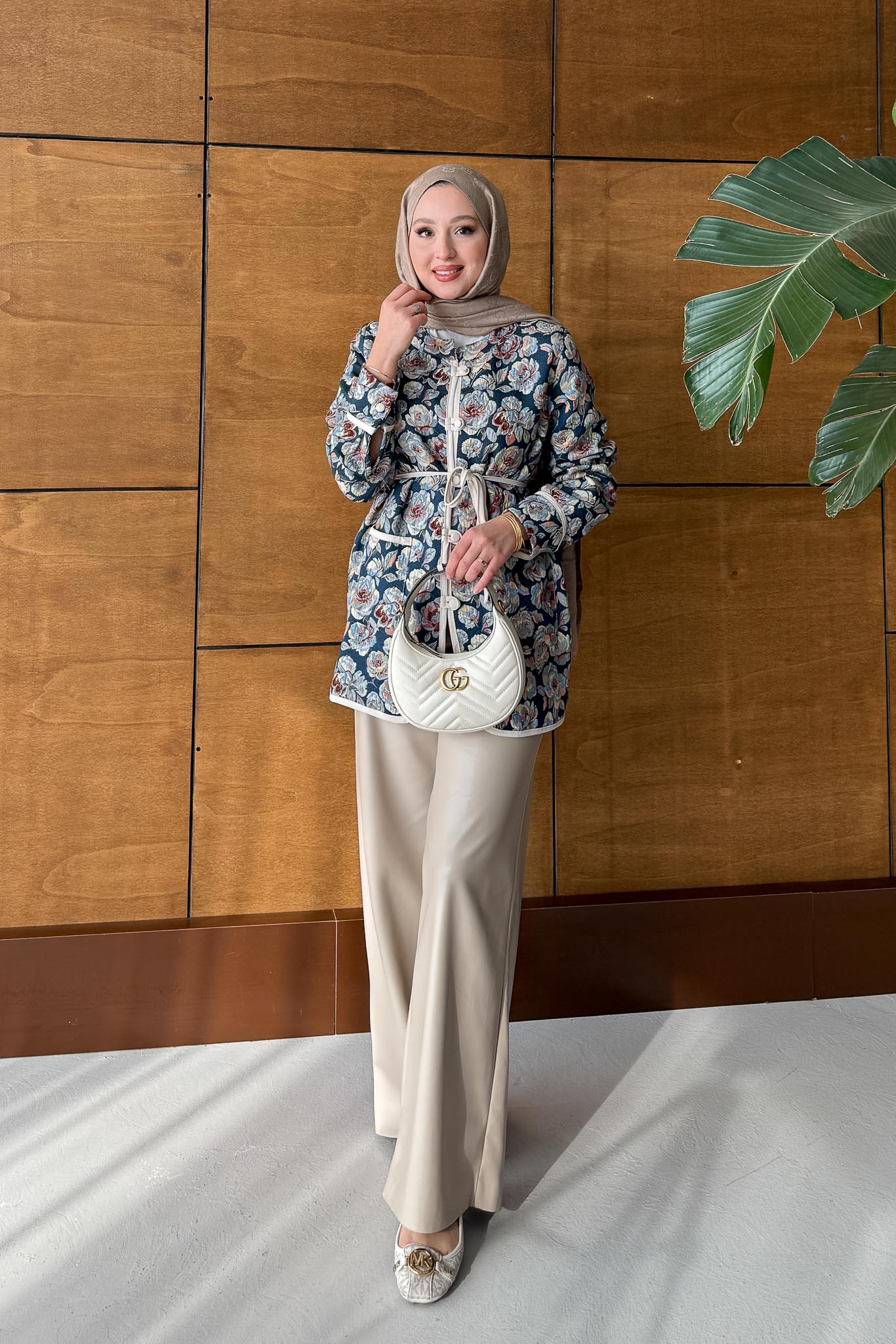 Axer Jacquard Jacket Gold