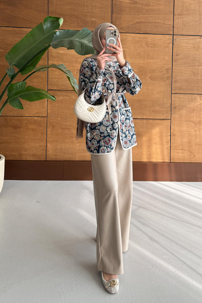 Axer Jacquard Jacket Gold