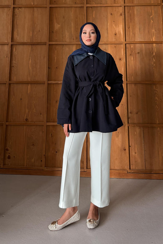 Ajda Pleated Skirt Set Petrol