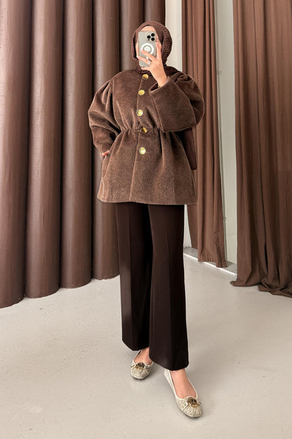 Ajda Pleated Skirt Set Petrol