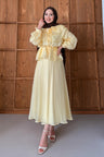 Seyran Pleated Dress Beige