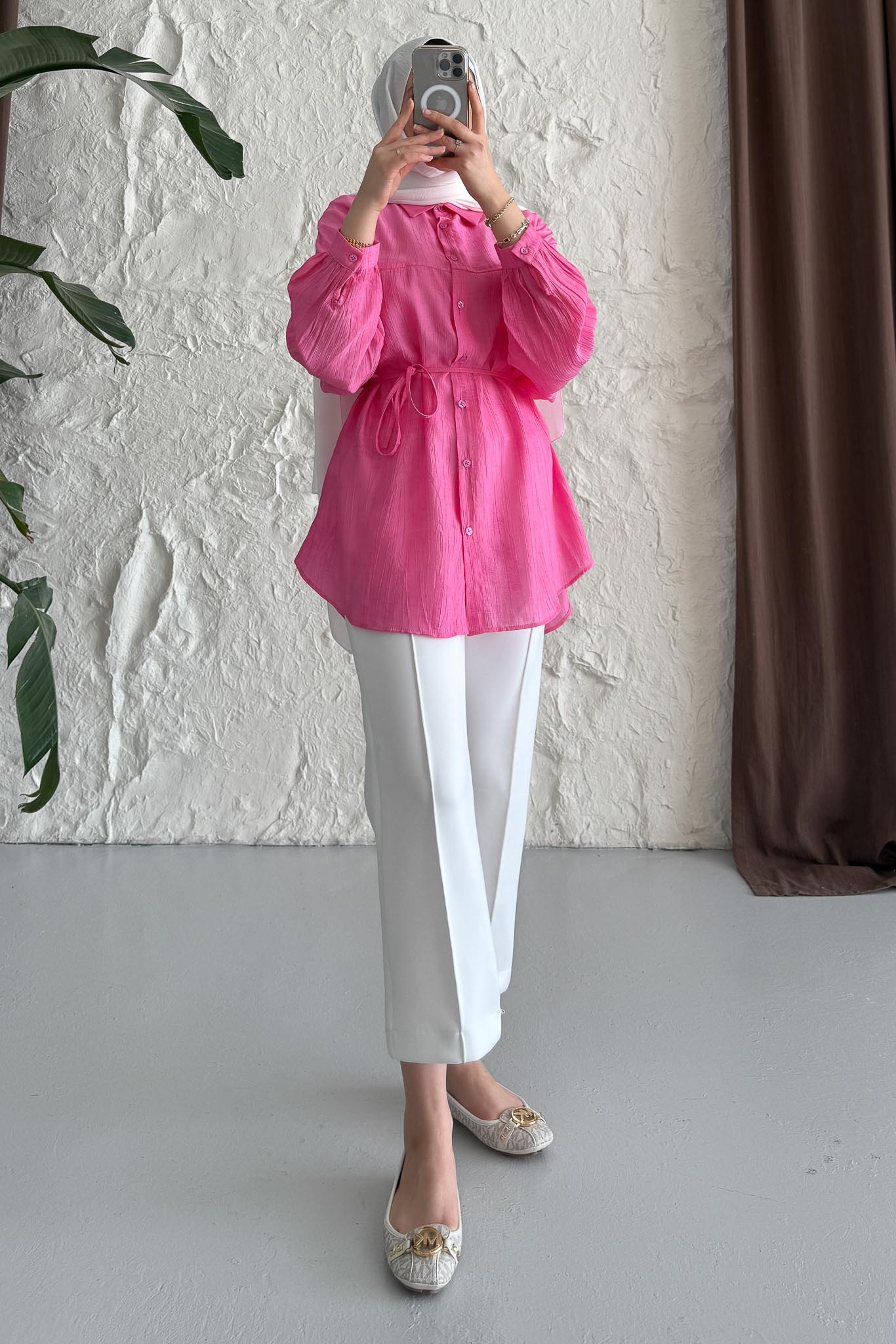 Batik Gömlek Pembe