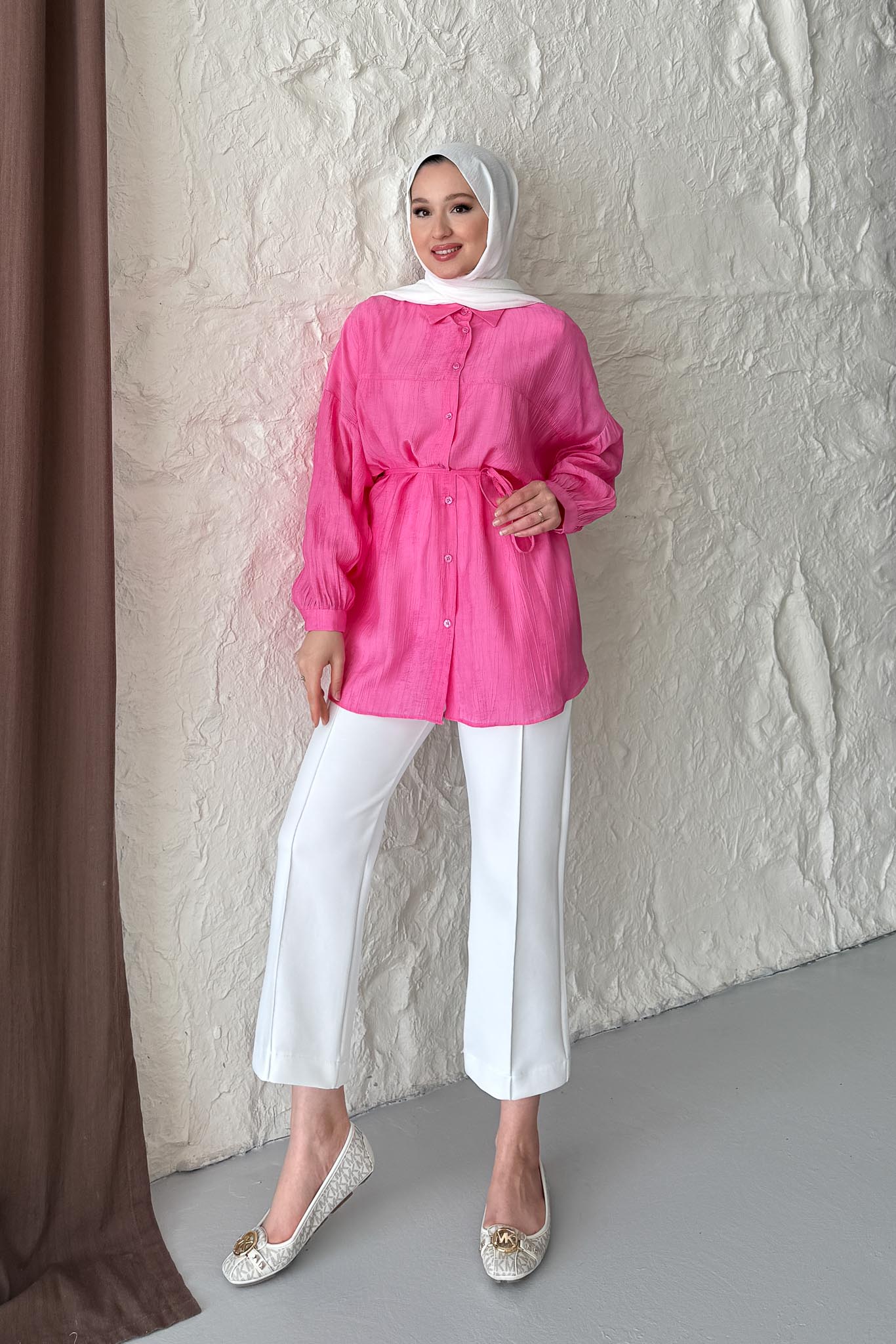 Batik Gömlek Pembe