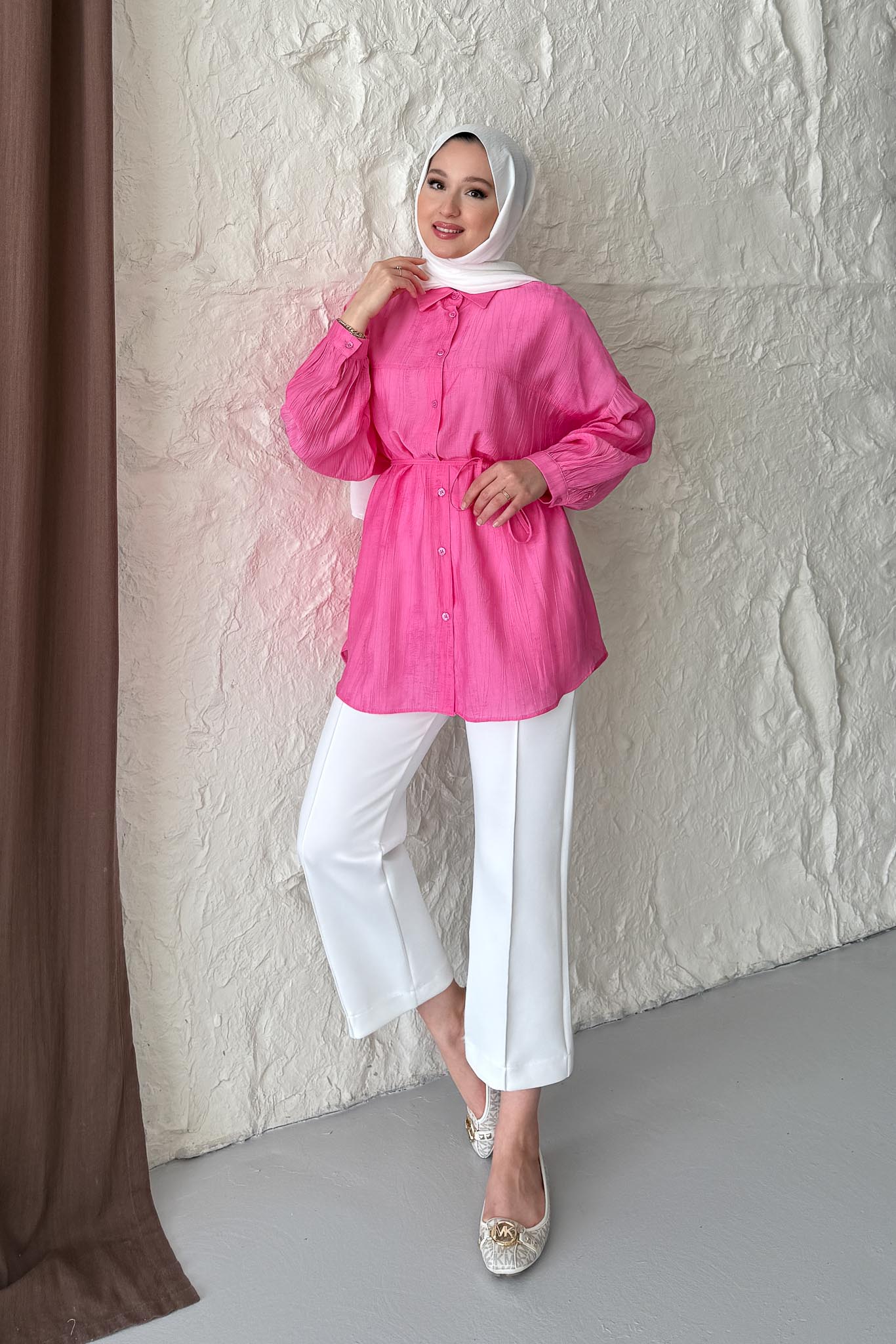 Batik Gömlek Pembe