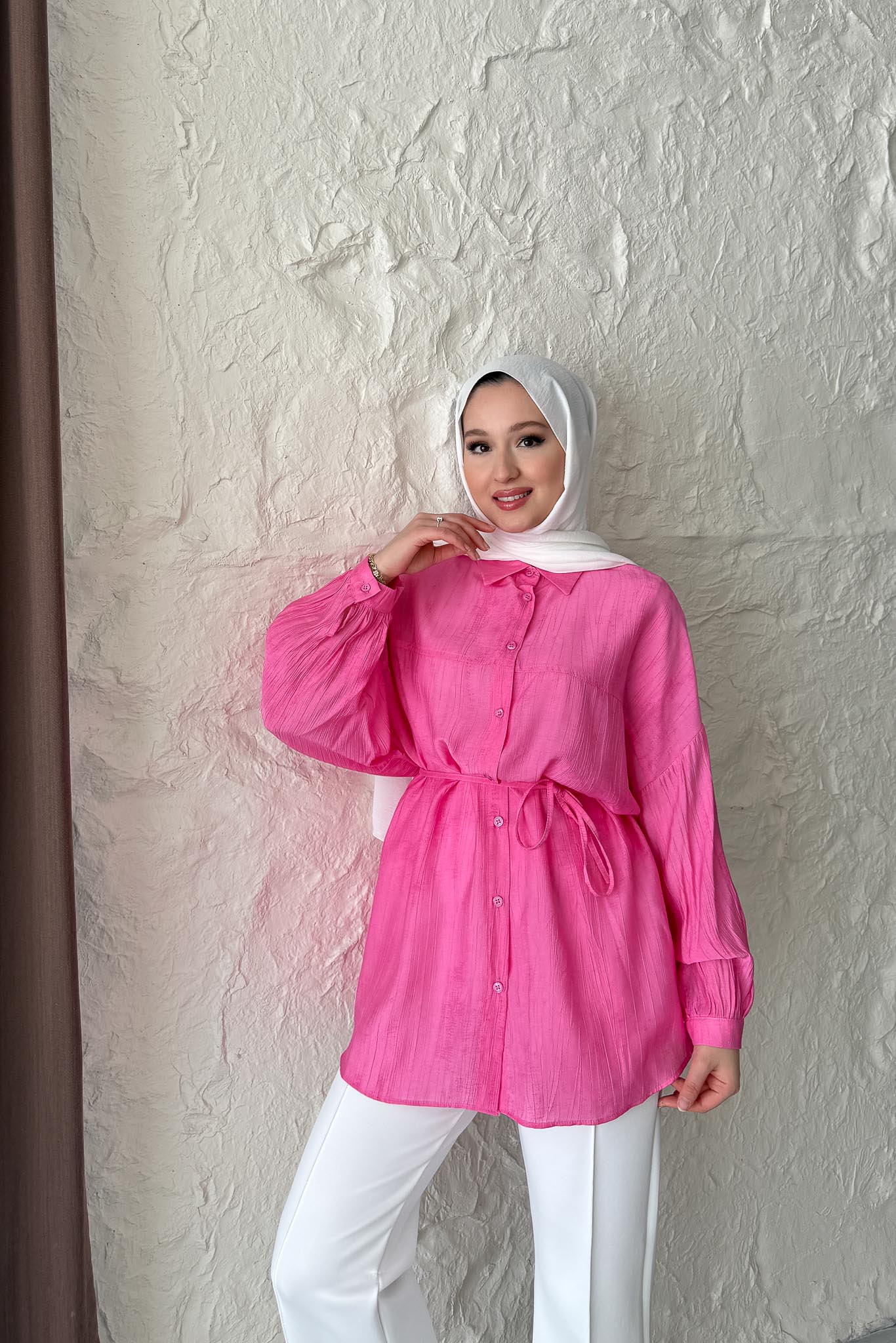 Batik Gömlek Pembe